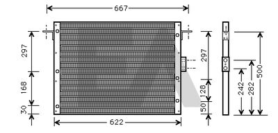 Конденсатор, кондиционер EACLIMA 30C05001 для LAND ROVER RANGE ROVER