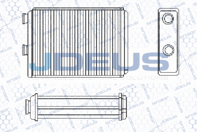 JDEUS RA2110710 Радиатор печки  для LANCIA YPSILON (Лансиа Псилон)