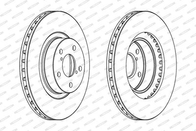 Remschijf set (2 stuks) Voor Links/Rechts past: SUBARU BRZ, FORESTER, IMPREZA, LEGACY I, LEGACY II, LEGACY III, LEGACY IV, LEGACY OUTBACK, LEGACY V, OUTBACK  TOYOTA GT 86 1.5-3.6 01.89-