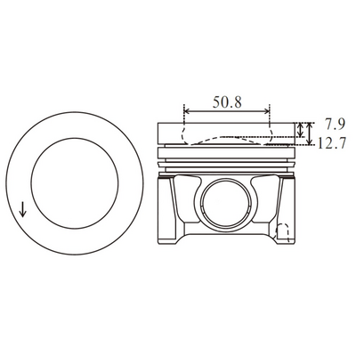 PISTON MV Parts MVP7116