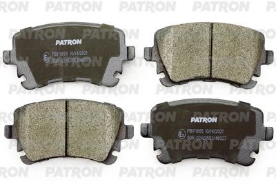 Комплект тормозных колодок, дисковый тормоз PATRON PBP1655 для AUDI A4