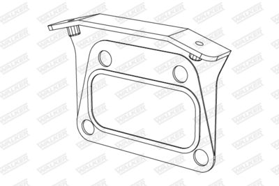 Прокладка, труба выхлопного газа WALKER 82925 для OPEL ASTRA