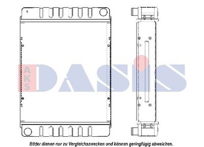 Радиатор, охлаждение двигателя AKS DASIS 440219N для ALPINA B10