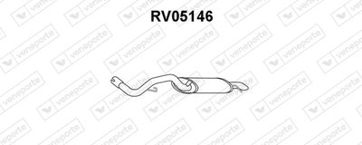 Глушитель выхлопных газов конечный VENEPORTE RV05146 для ROVER 100