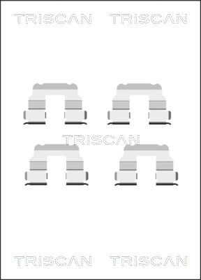 Комплектующие, колодки дискового тормоза TRISCAN 8105 151350 для FIAT CROMA