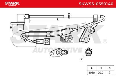 датчик, обороти на колелото STARK SKWSS-0350140
