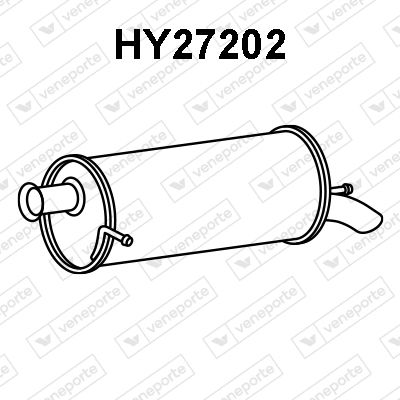 Глушитель выхлопных газов конечный VENEPORTE HY27202 для HYUNDAI i20