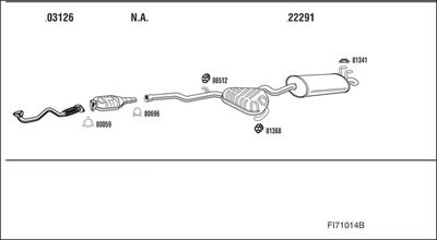 ABGASANLAGE WALKER FI71014B