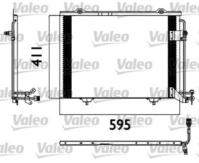 VALEO 817562 Радіатор кондиціонера для MERCEDES-BENZ (Мерседес)