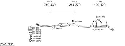 Układ wydechowy BOSAL SYS12715