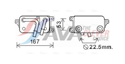 Масляный радиатор, автоматическая коробка передач AVA QUALITY COOLING BW3396