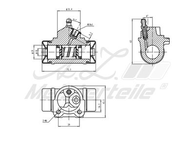 спирачно цилиндърче на колелото A.Z. Meisterteile AZMT-44-111-1138