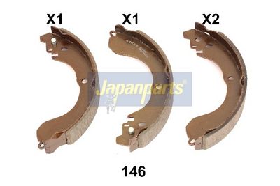 комплект спирачна челюст JAPANPARTS GF-146AF