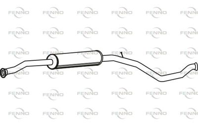 FENNO P4602 Глушитель выхлопных газов  для PEUGEOT 206 Наклонная задняя часть (2A/C) 1.6 16V