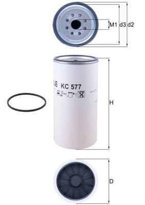 Brandstoffilter - KC577D - KNECHT