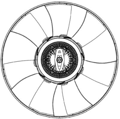 Fan, engine cooling CFF 493 000P