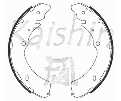 Комплект тормозных колодок KAISHIN K4467 для ISUZU D-MAX