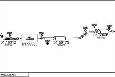 SISTEM DE ESAPAMENT MTS MITS51678B010359