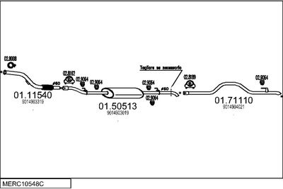 SISTEM DE ESAPAMENT MTS MERC10548C014842