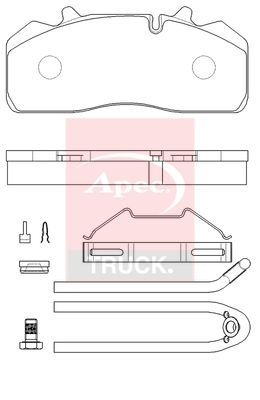 APEC Brake Pad Set, disc brake PAD29313K