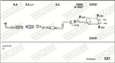 Изпускателна система WALKER RV60503