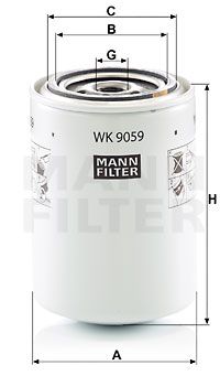 Bränslefilter MANN-FILTER WK 9059