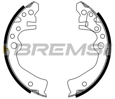 Комплект тормозных колодок BREMSI GF0878 для NISSAN CUBE