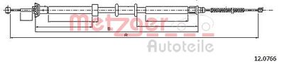 Тросик, cтояночный тормоз METZGER 12.0766 для FIAT PANDA