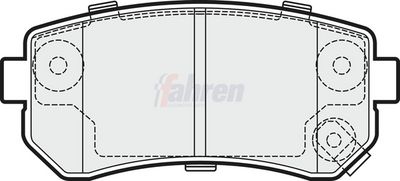 Fahren Brake Pad Set, disc brake FBP3206