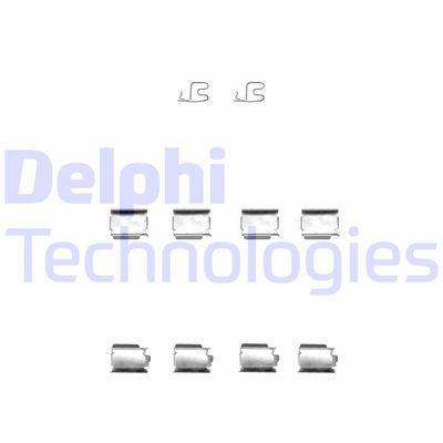 Комплектующие, колодки дискового тормоза DELPHI LX0343 для DODGE JOURNEY