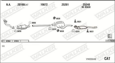 Изпускателна система WALKER VW25049