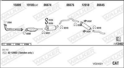 ABGASANLAGE WALKER VO24021