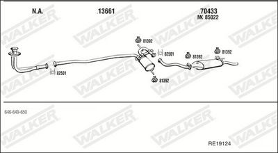 Изпускателна система WALKER RE19124
