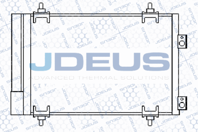 JDEUS 707M57 Радиатор кондиционера  для PEUGEOT  (Пежо Ркз)