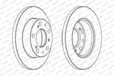 BREMSSCHEIBE FERODO DDF063 1