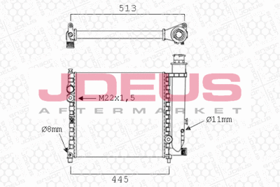 KüHLER MOTORKüHLUNG JDEUS M0210010