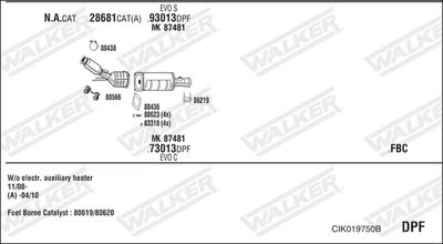 Układ wydechowy WALKER CIK019750B
