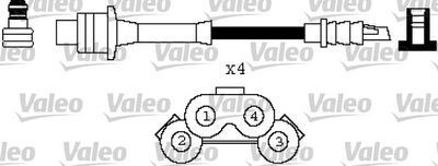 Комплект проводов зажигания VALEO 346429 для VW TARO