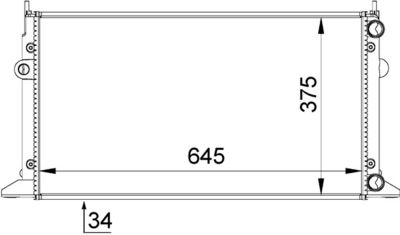 RADIATOR RACIRE MOTOR MAHLE CR607000S 1