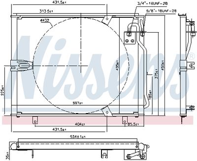 CONDENSATOR CLIMATIZARE NISSENS 94158 1