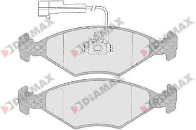 Комплект тормозных колодок, дисковый тормоз DIAMAX N09357 для FIAT ALBEA