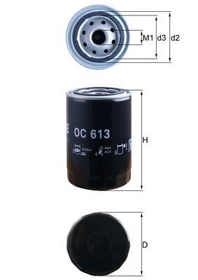 Oliefilter - OC613 - KNECHT