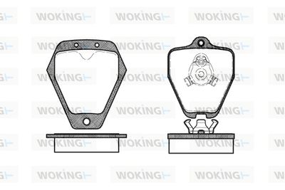 WOKING P4083.10 Тормозные колодки и сигнализаторы  для AUDI A4 B5 Avant (8D5) S4 quattro