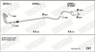 SISTEM DE ESAPAMENT WALKER FIK133173