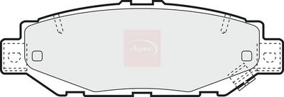 APEC Brake Pad Set, disc brake PAD1018
