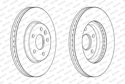 BREMSSCHEIBE FERODO DDF2685C 1