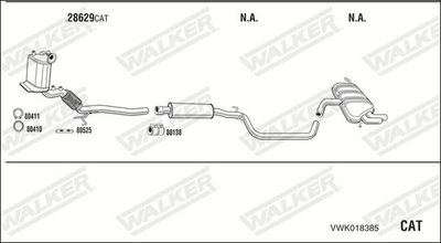 ABGASANLAGE WALKER VWK018385