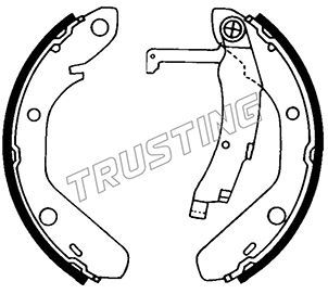Комплект тормозных колодок TRUSTING 124.269 для VW PASSAT