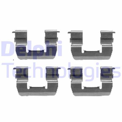Комплектующие, колодки дискового тормоза DELPHI LX0412 для HYUNDAI ATOS