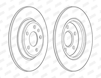 Bremseskive JURID 563177JC for AUDI
